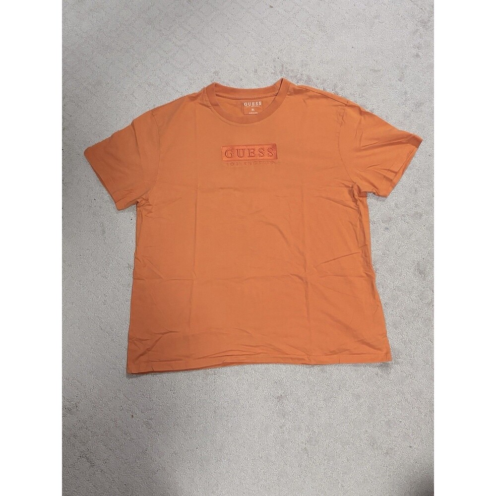 Guess Men's Orange Shirt